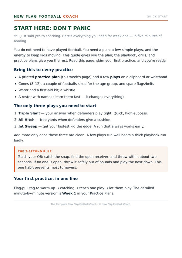 Quick Start page