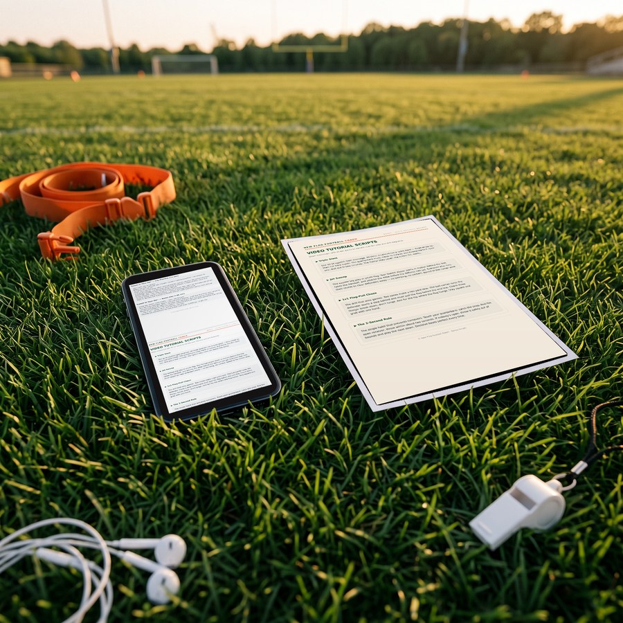 Coach In Your Ear pep talk and play explainer scripts